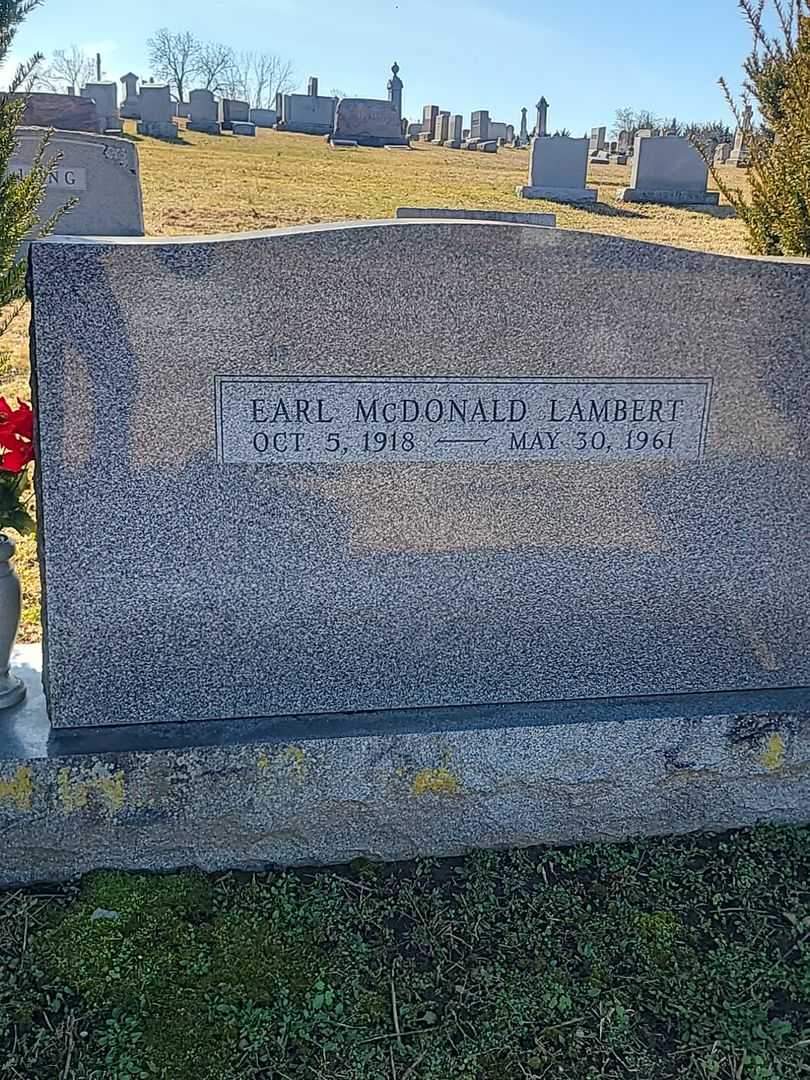 Earl McDonald Lambert's grave. Photo 3