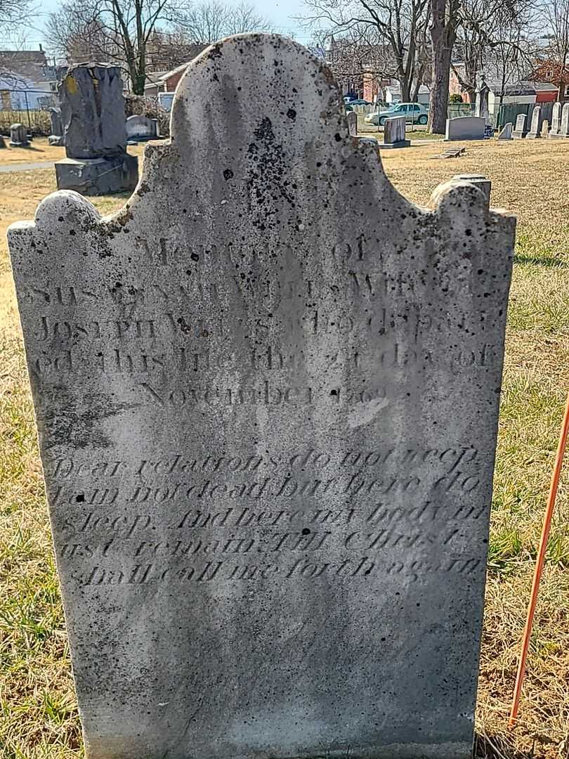 Susannah Wells's grave. Photo 3