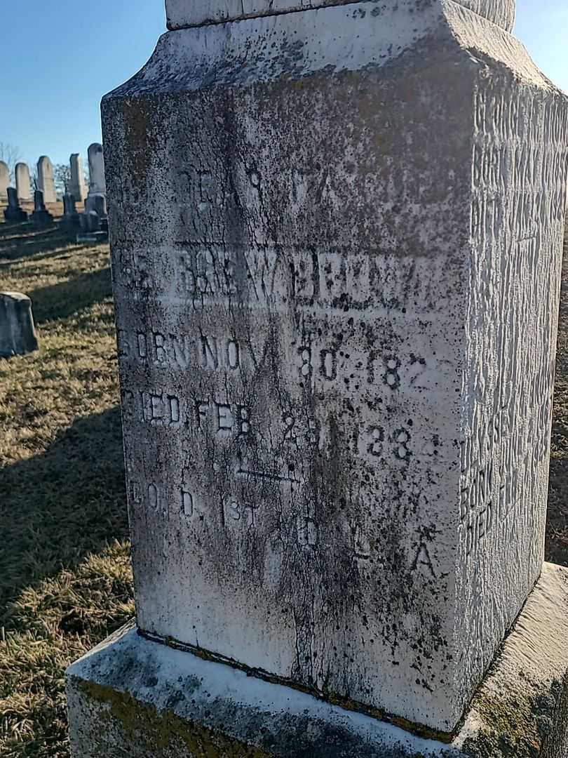 George W. Brown's grave. Photo 3