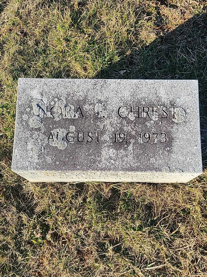 Nora F. Chrest's grave. Photo 3