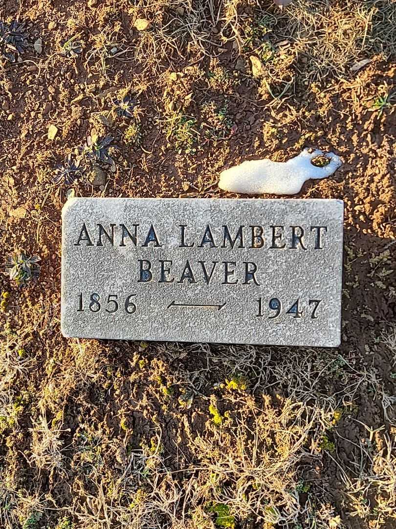 Anna Beaver Lambert's grave. Photo 4