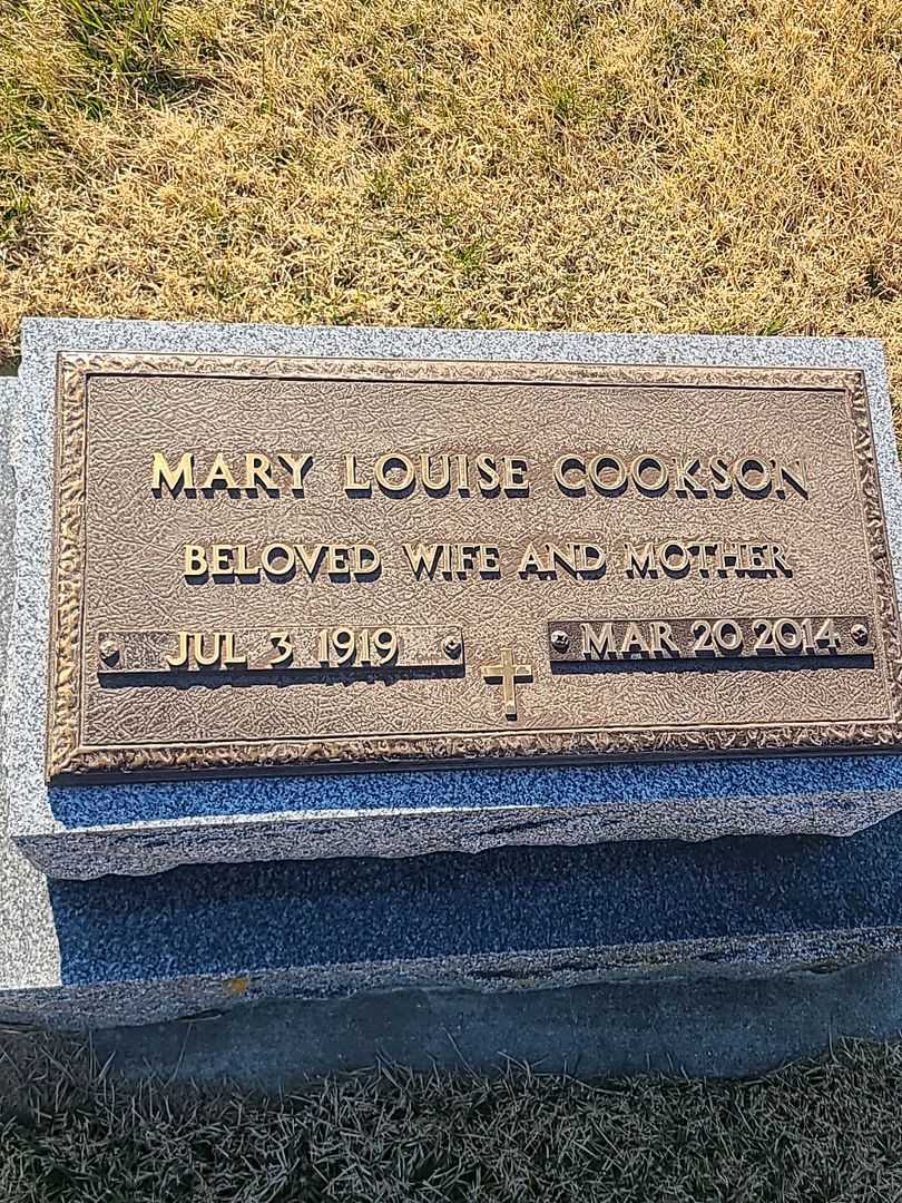 Mary Louise Cookson's grave. Photo 3