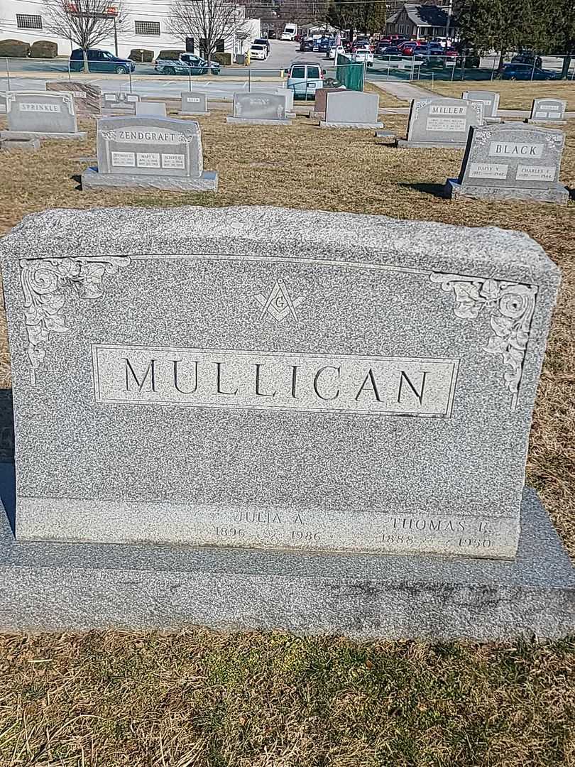 Thomas F. Mullican's grave. Photo 1