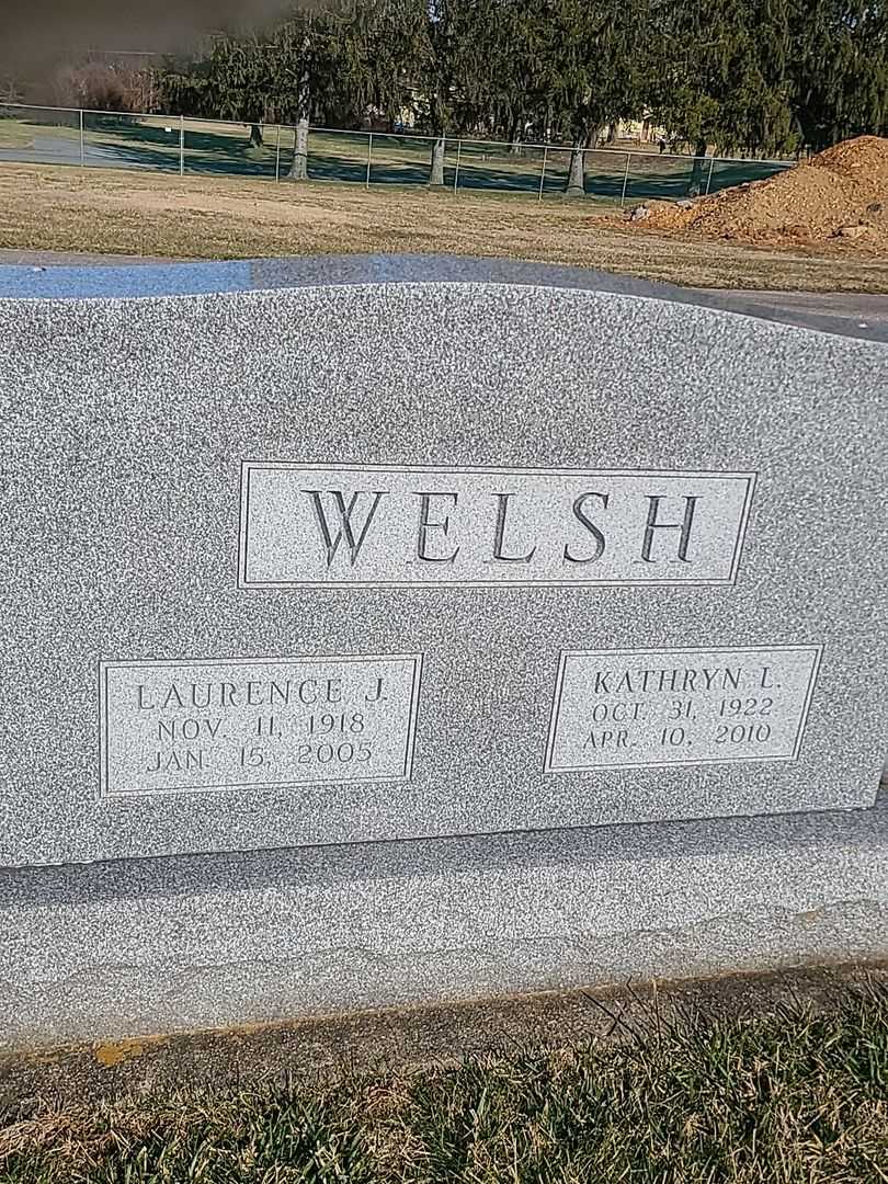 Laurence J. Welsh's grave. Photo 1