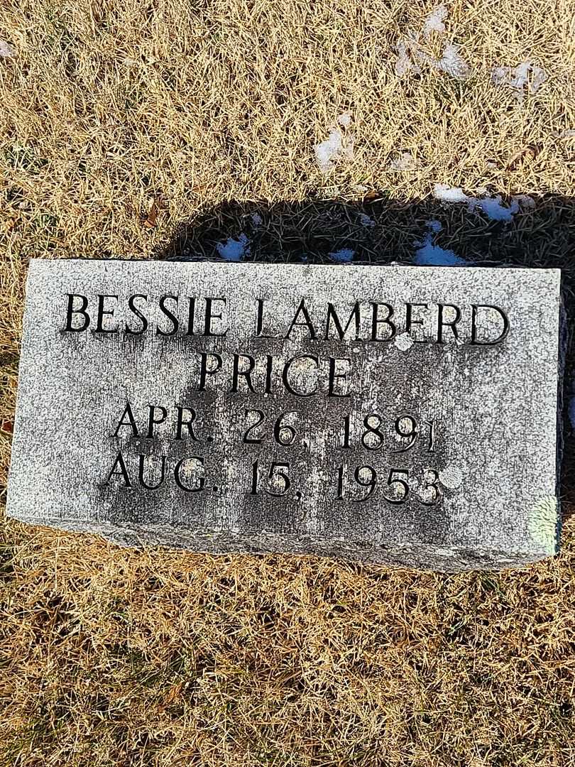 Bessie Lamberd Price's grave. Photo 3