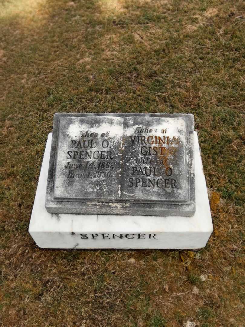 Virginia Spencer Gist's grave. Photo 2