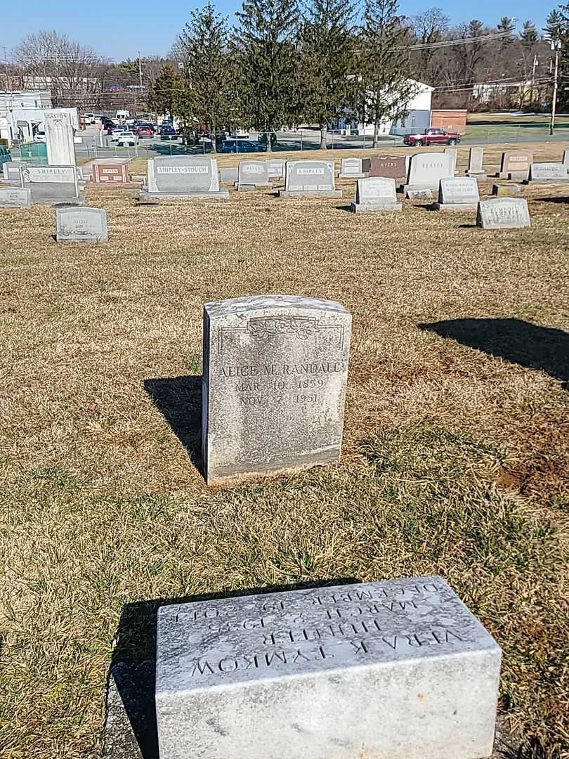 Alice M. Randall's grave. Photo 2