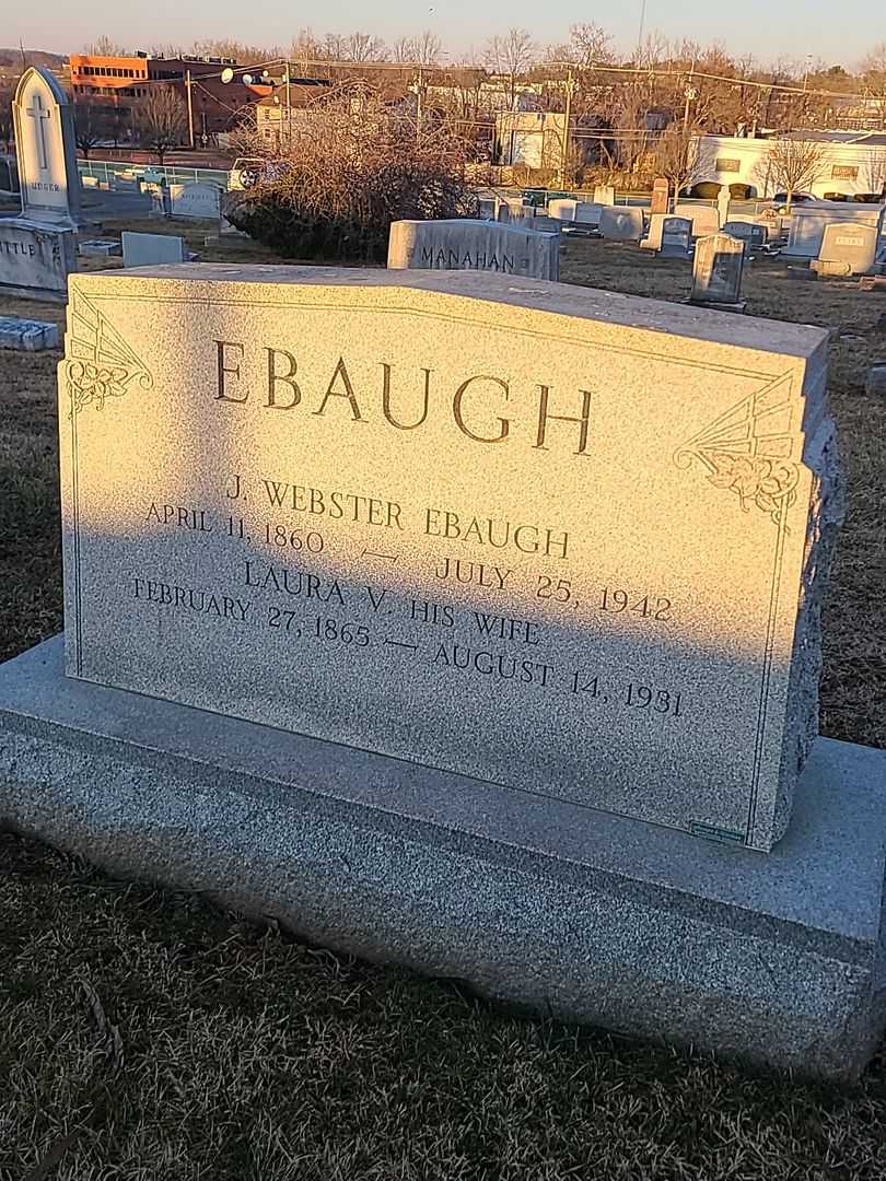 Laura V. Ebaugh's grave. Photo 1