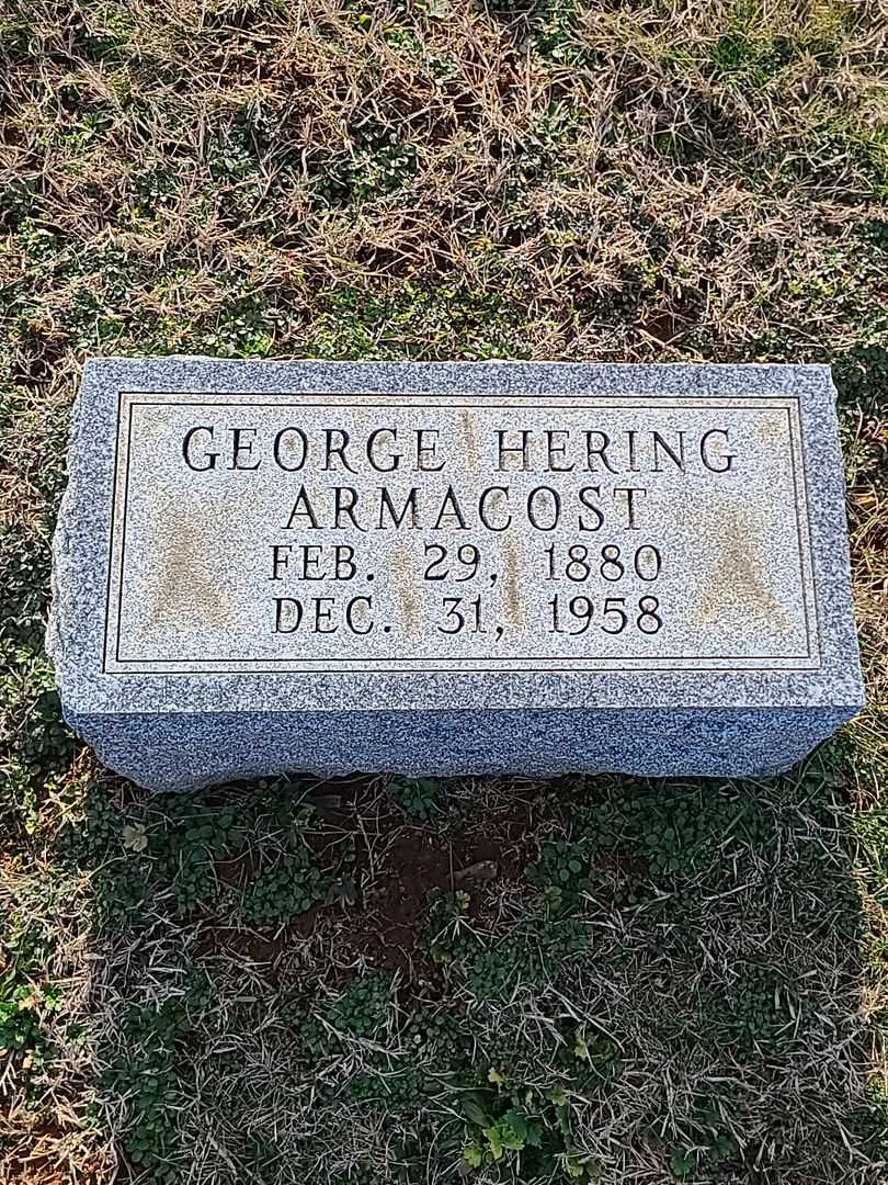 George Hering Armacost's grave. Photo 3