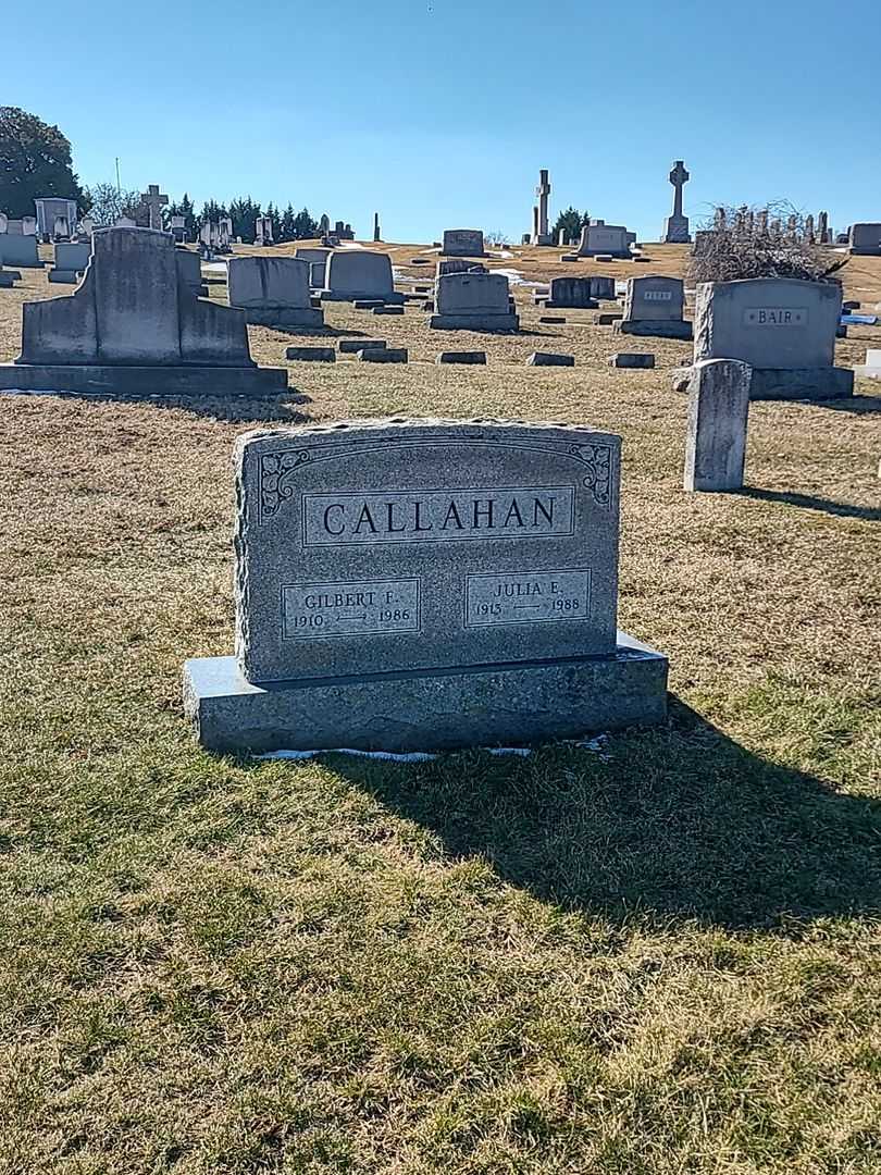 Gilbert F. Callahan's grave. Photo 2