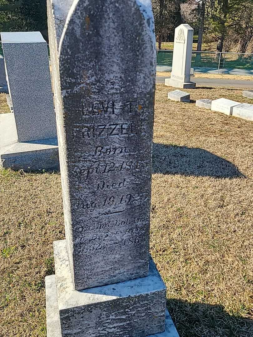 Levi T. Frizzell's grave. Photo 3
