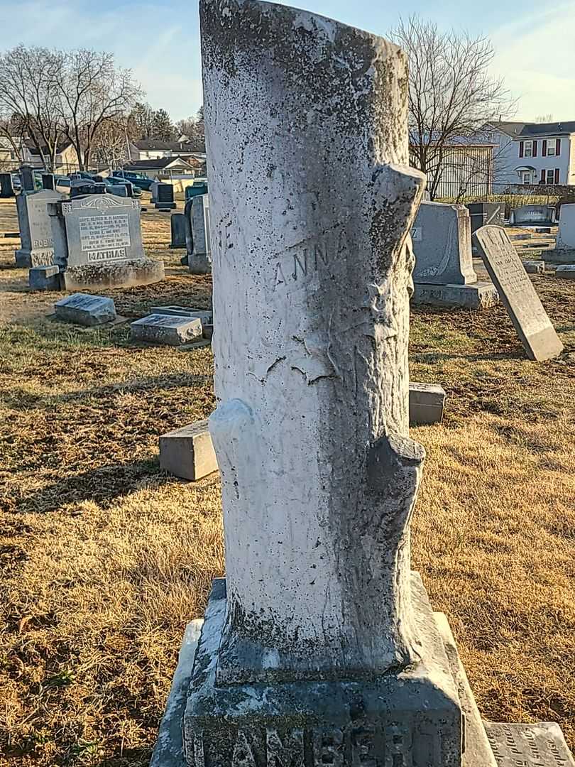 Anna Beaver Lambert's grave. Photo 3