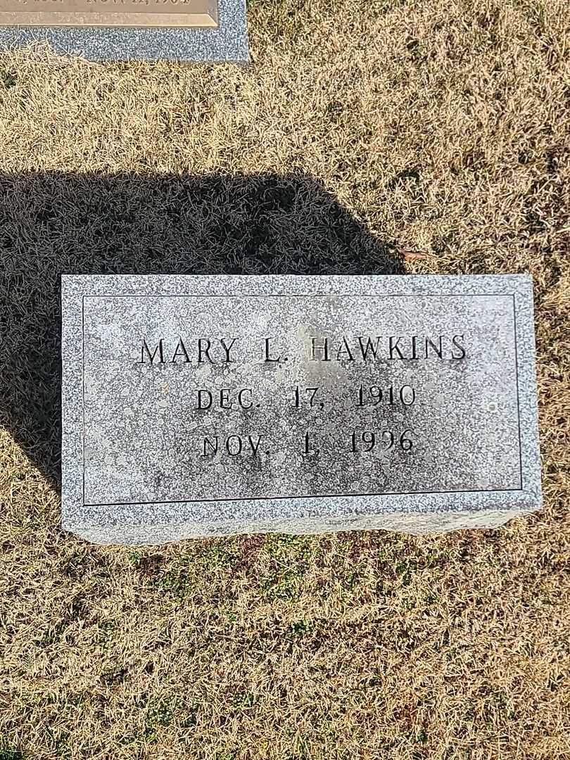 Mary L. Hawkins's grave. Photo 3