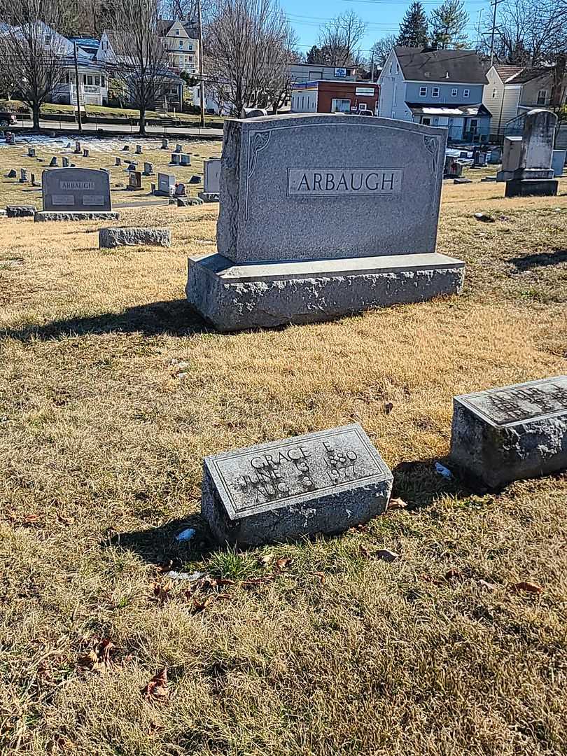 Grace E. Arbaugh's grave. Photo 2
