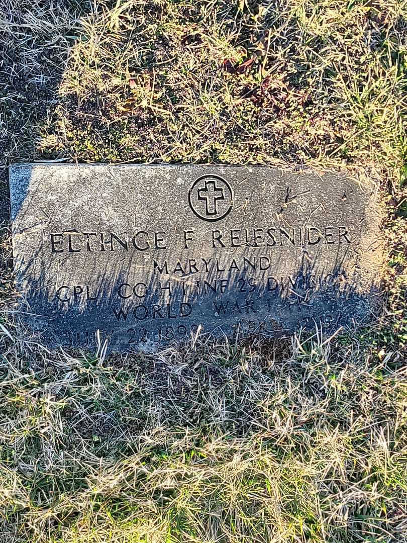 Eltinge F. Reifsnider's grave. Photo 3