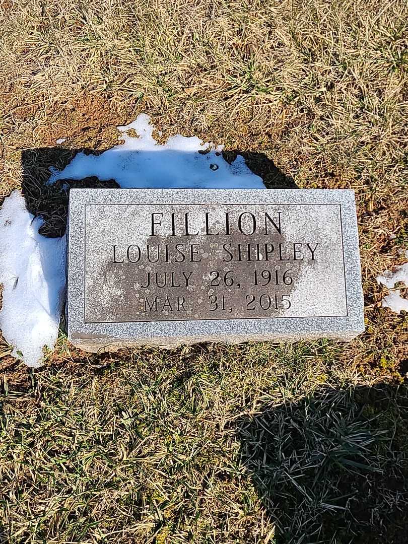 Louise Shipley Fillion's grave. Photo 3