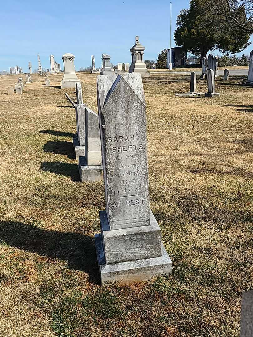 Sarah Sheets's grave. Photo 1