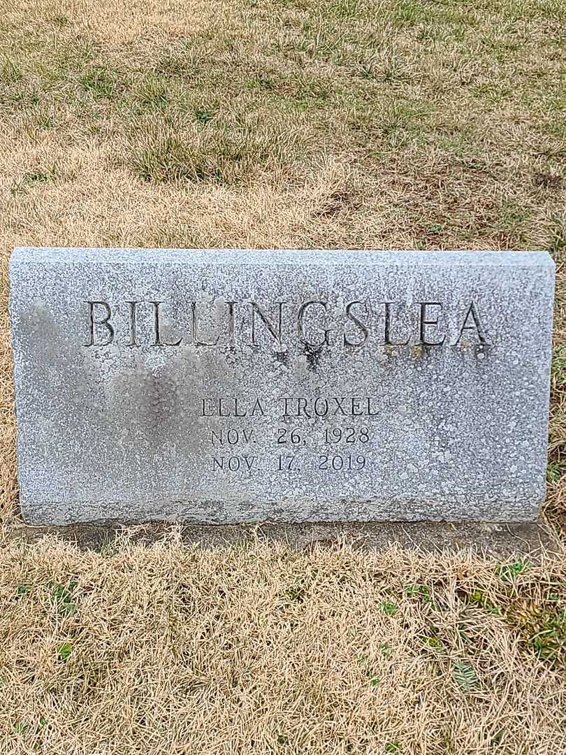 Ella Troxel Billingslea's grave. Photo 3