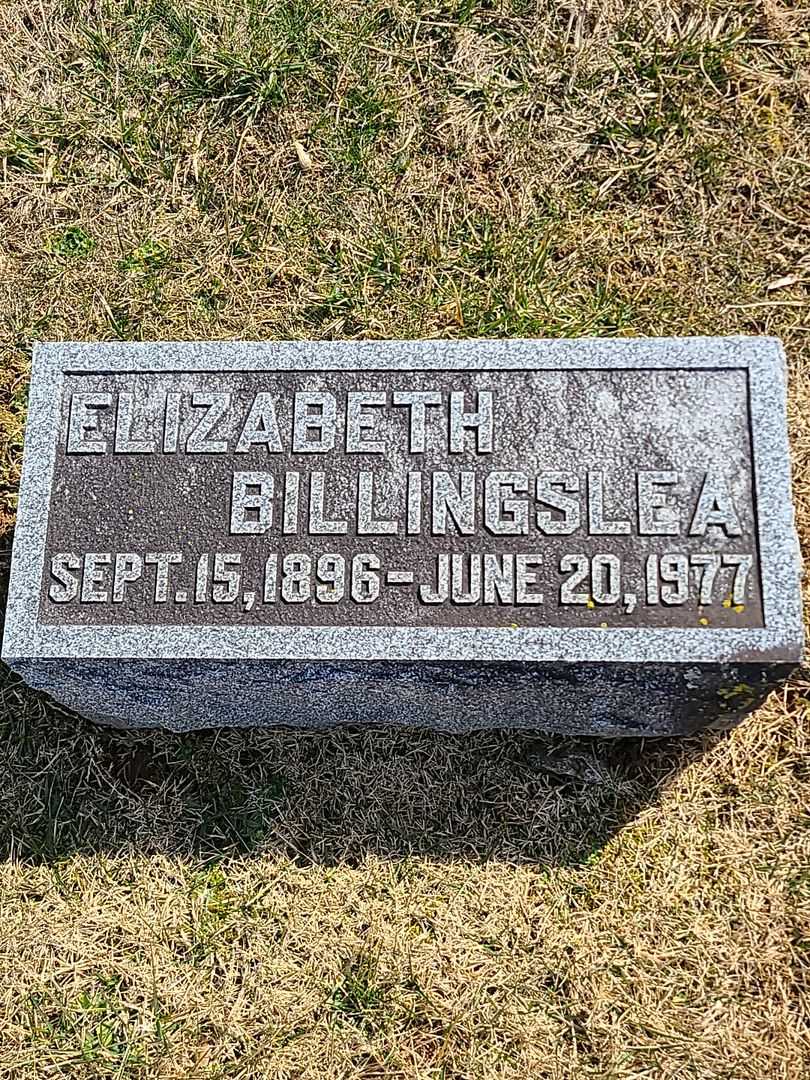 Elizabeth Billingslea's grave. Photo 3