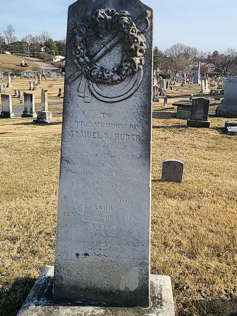 Samuel D. Huber's grave. Photo 3