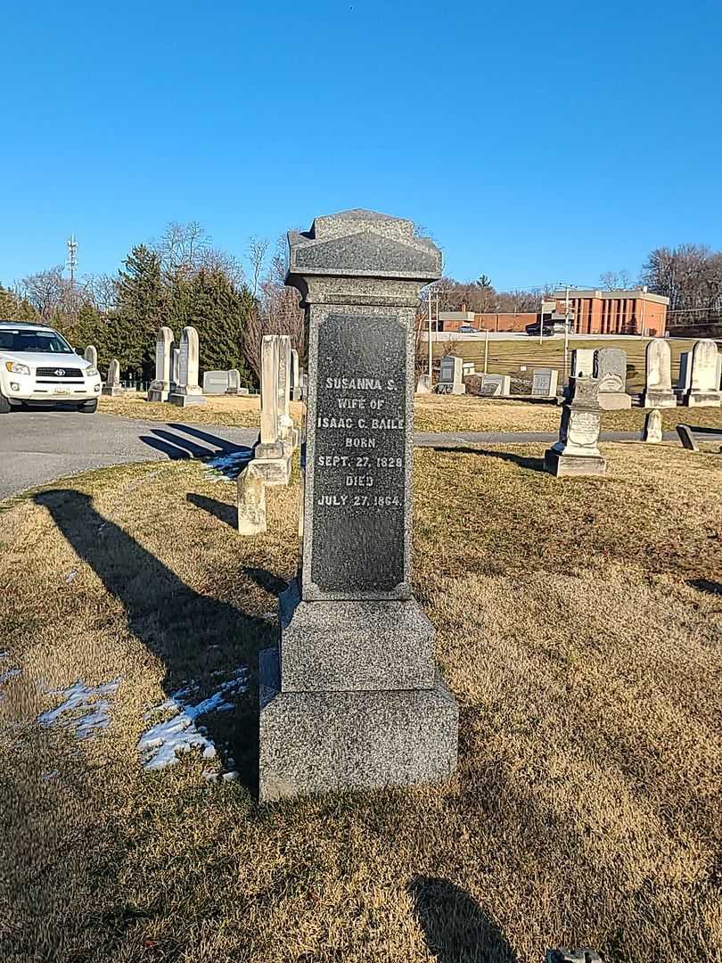 Susanna S. Baile's grave. Photo 2