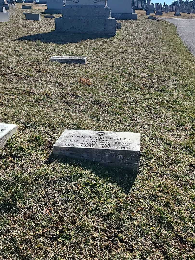 John S. Billingslea's grave. Photo 2