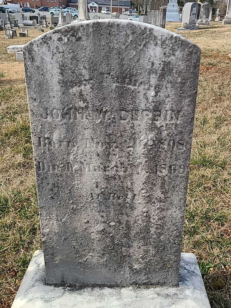 John W. Durbin's grave. Photo 3