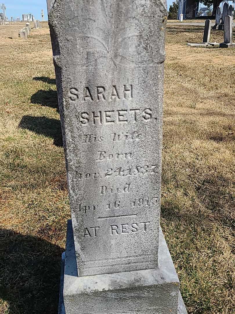 Sarah Sheets's grave. Photo 2