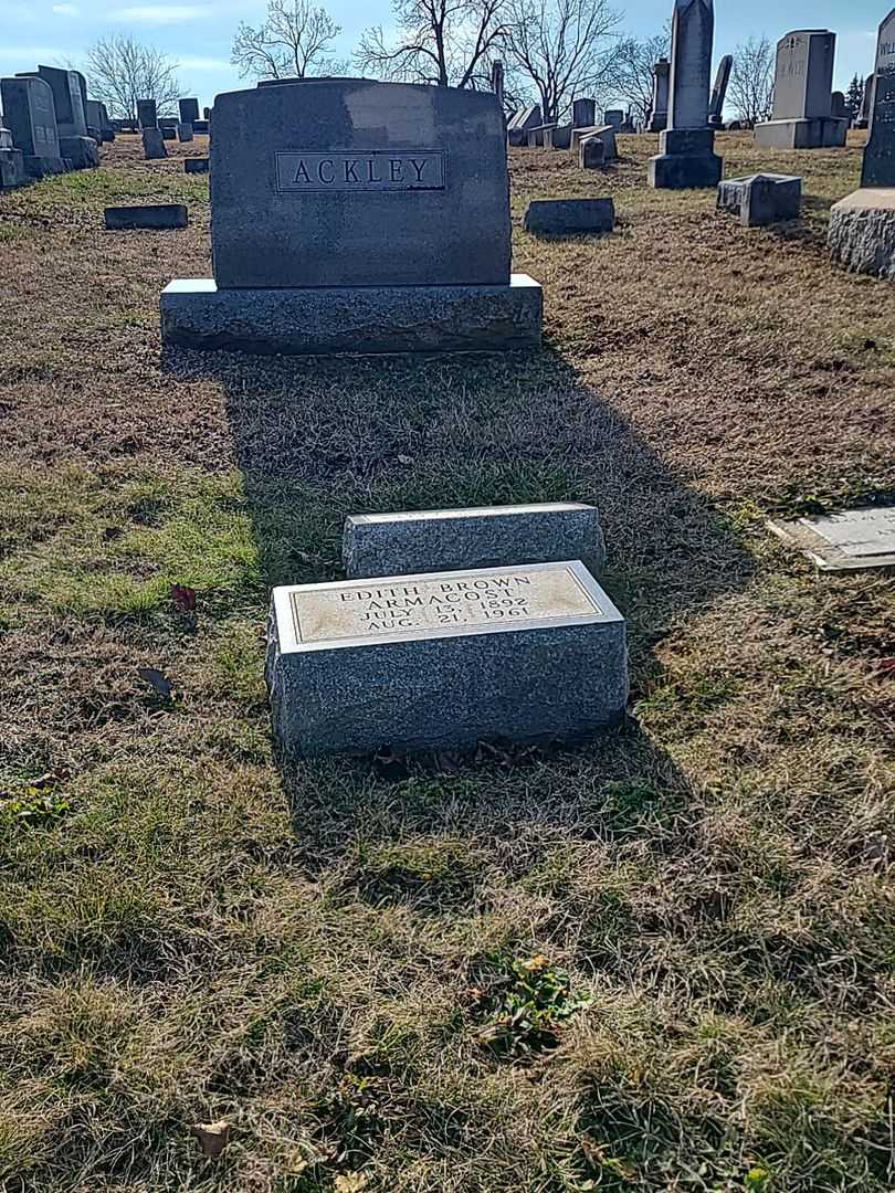 Edith Brown Armacost's grave. Photo 2