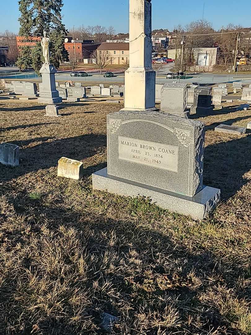 Marion Brown Coane's grave. Photo 2