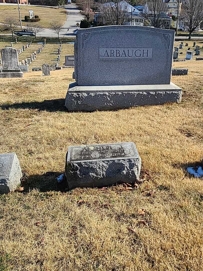 Arthur J. Arbaugh's grave. Photo 2