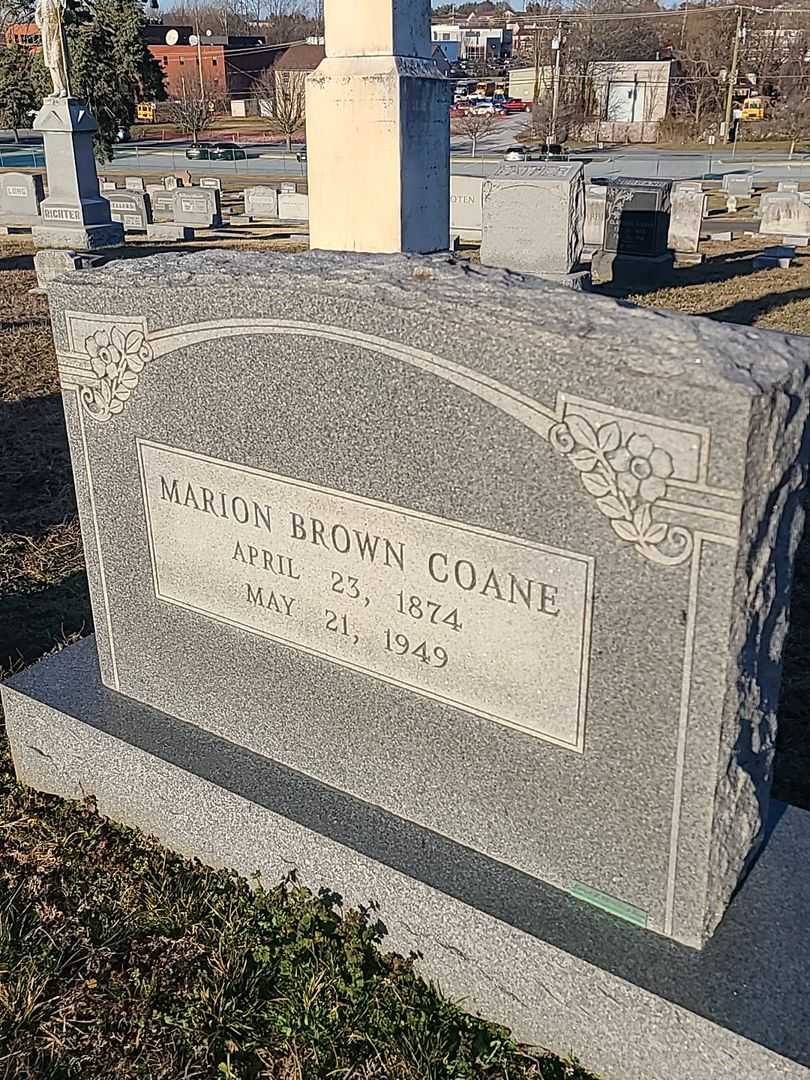 Marion Brown Coane's grave. Photo 3