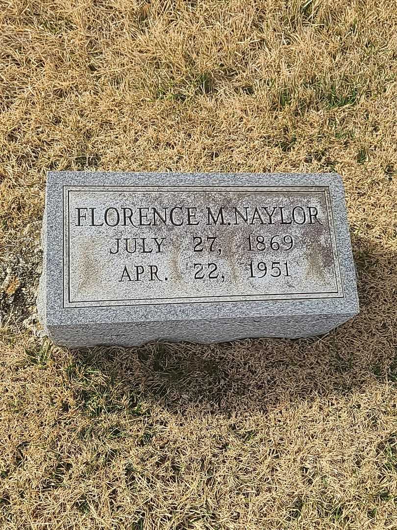 Florence M. Naylor's grave. Photo 2