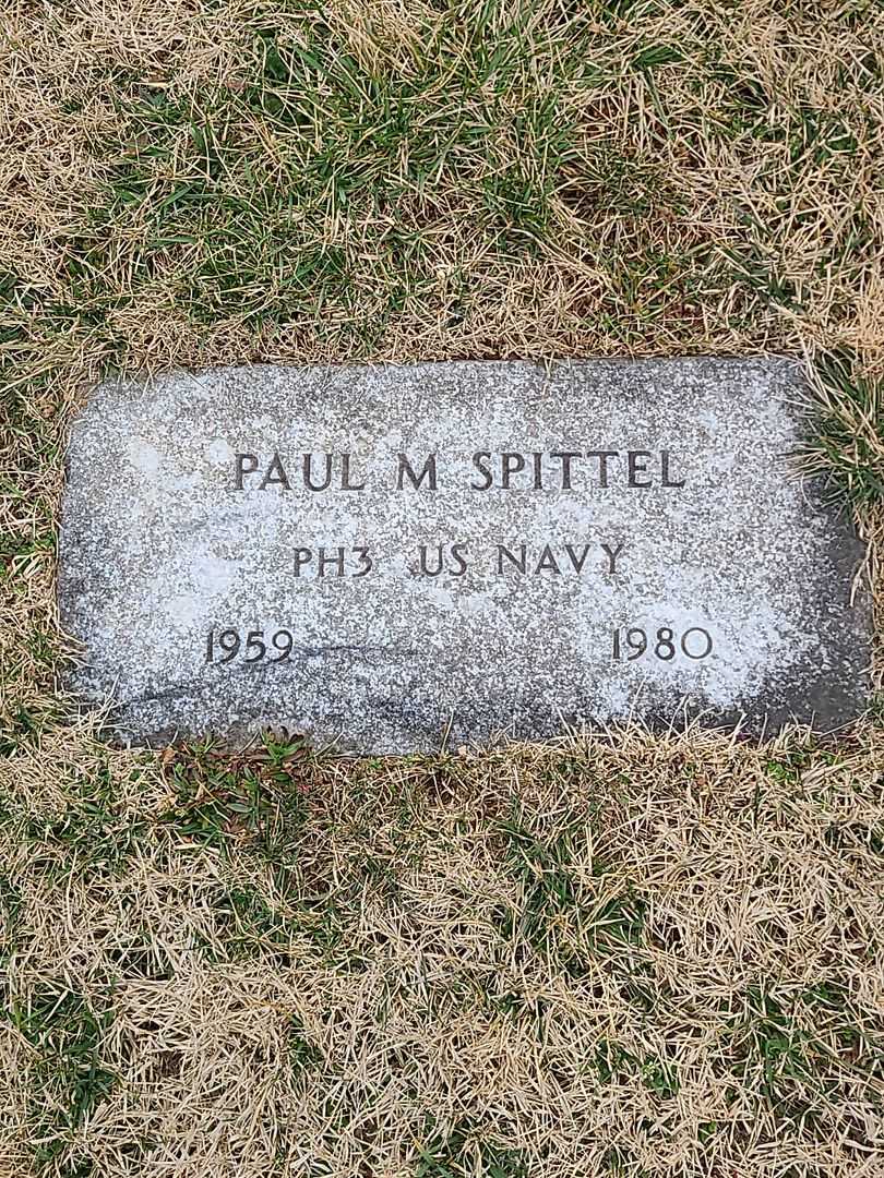 Paul M. Spittel's grave. Photo 3