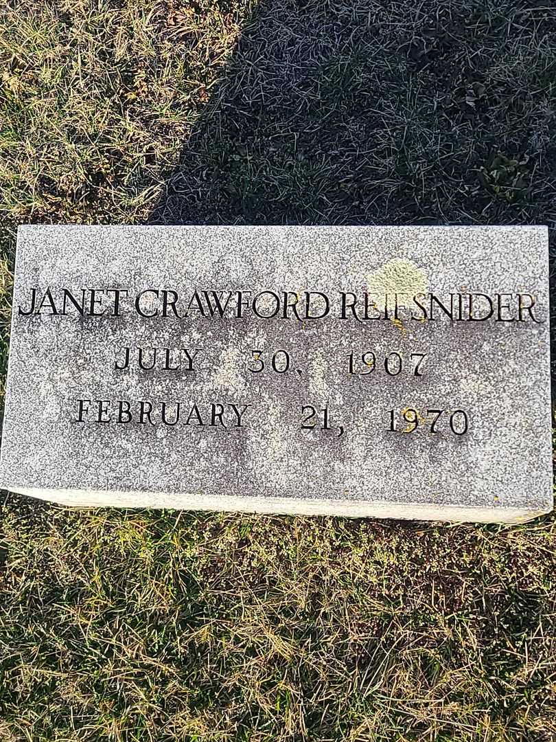 Janet Crawford Reifsnider's grave. Photo 3