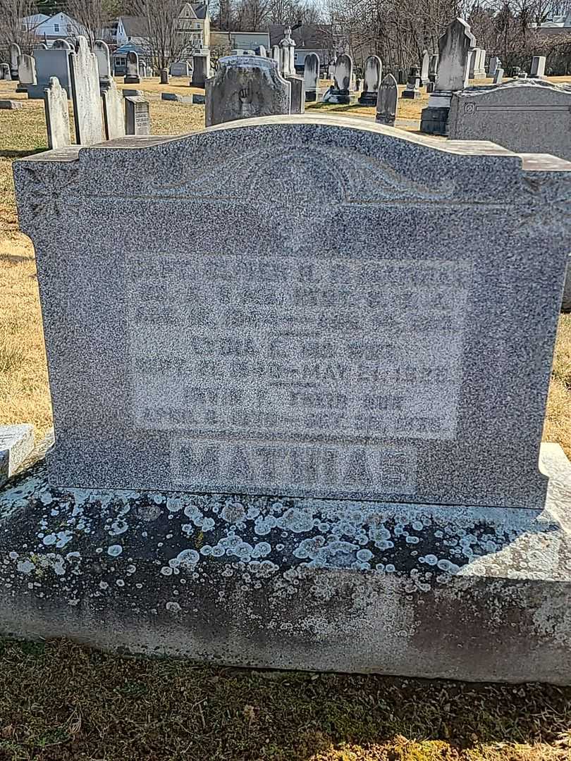 Oliver H. P. Mathias's grave. Photo 1