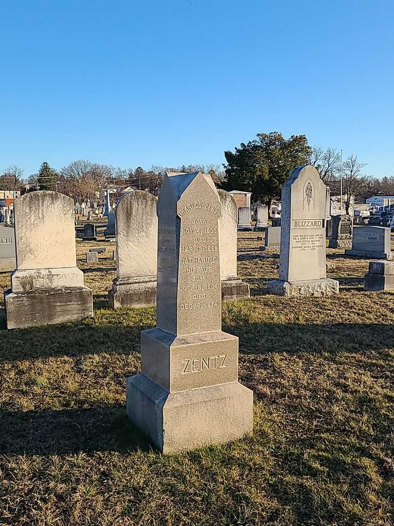 Charles Zentz's grave. Photo 2