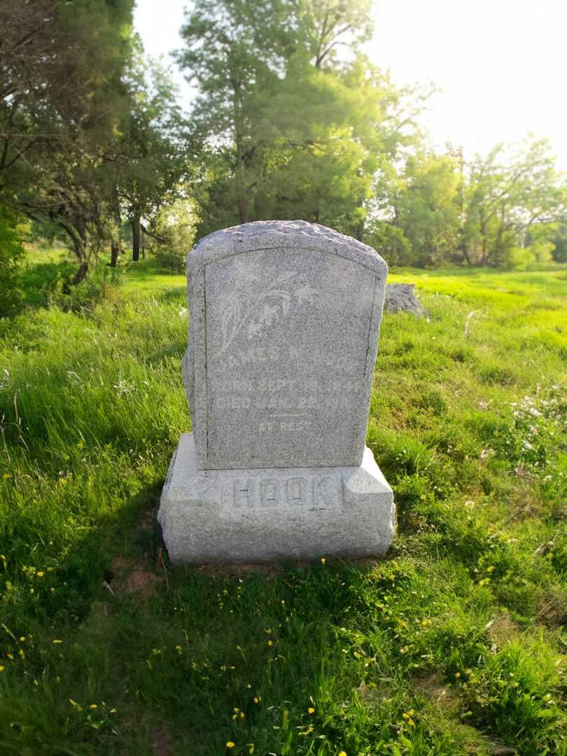James W. Hook's grave. Photo 2