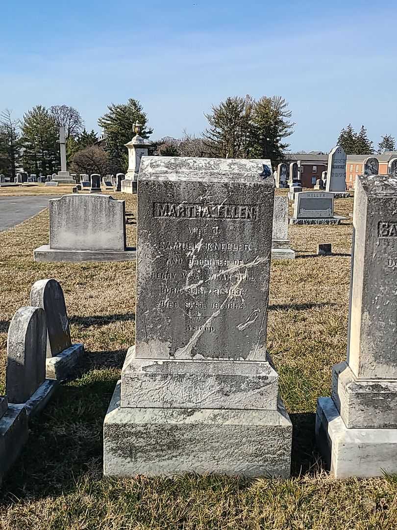 Martha Ellen Dell Kneller's grave. Photo 2