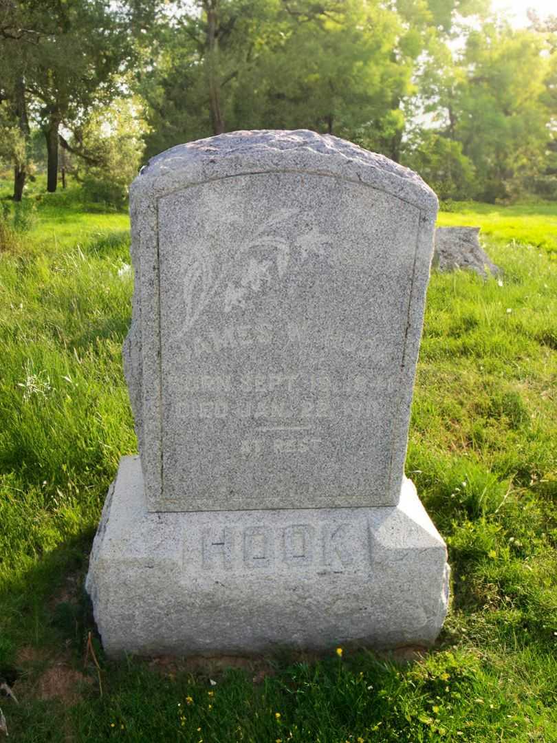 James W. Hook's grave. Photo 3