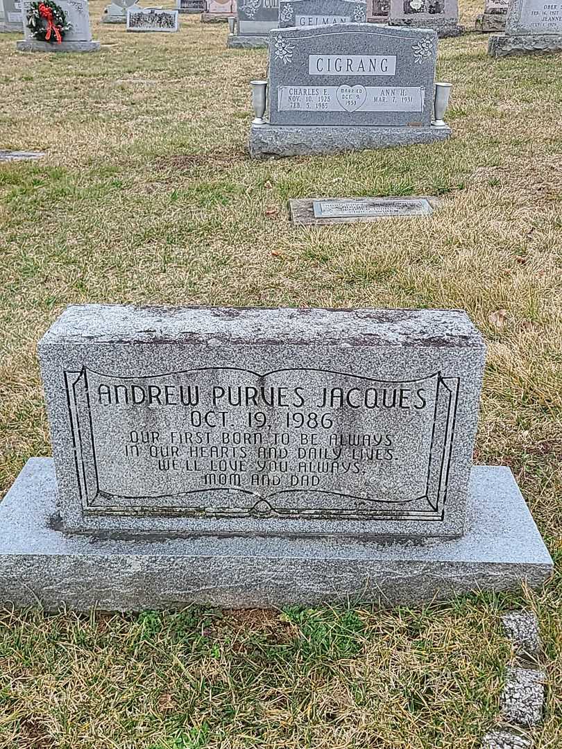 Andrew Purves Jacques's grave. Photo 1