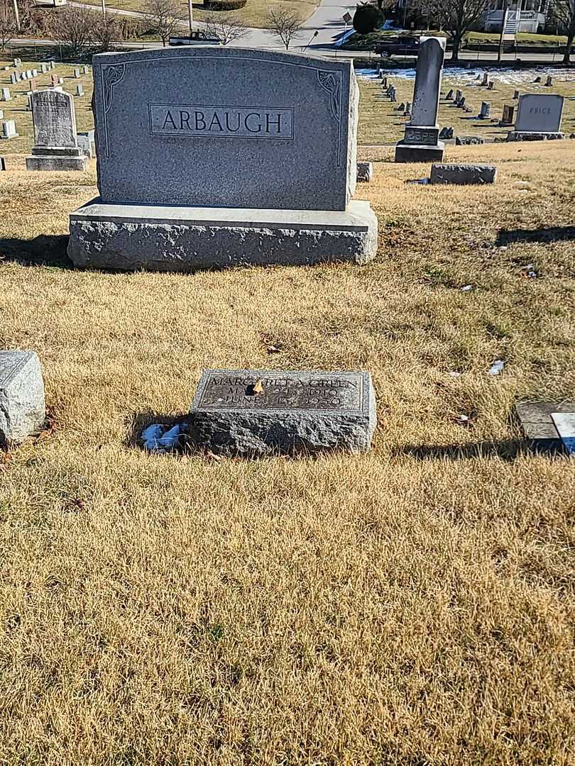 Margaret A. Green's grave. Photo 2