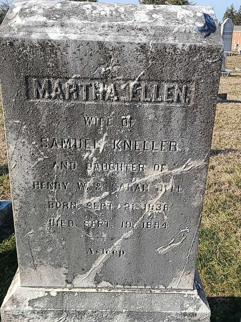 Martha Ellen Dell Kneller's grave. Photo 3