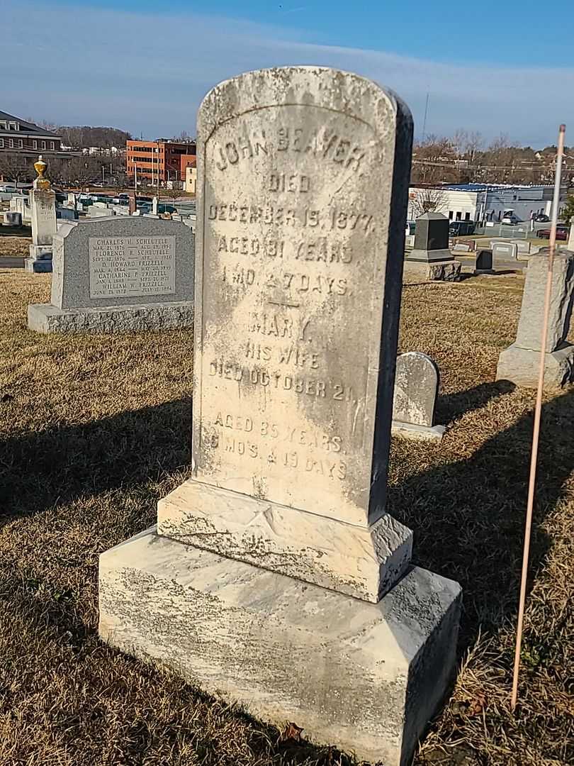 John Beaver's grave. Photo 3