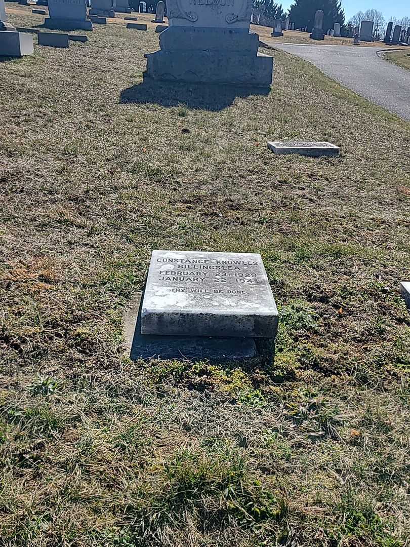 Constance Knowles Billingslea's grave. Photo 2
