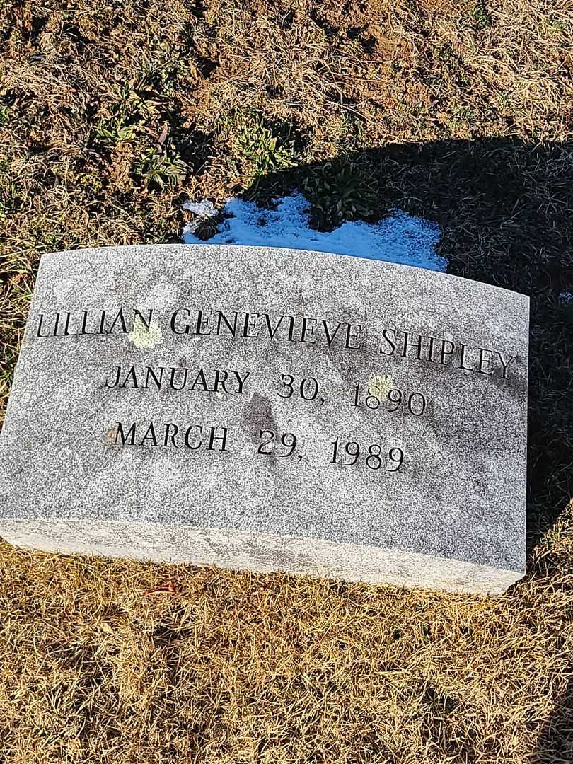 Lillian Genevieve Shipley's grave. Photo 3