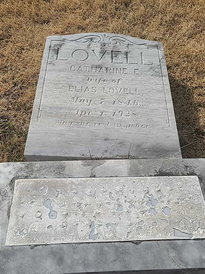 Catharine E. Lovell's grave. Photo 2