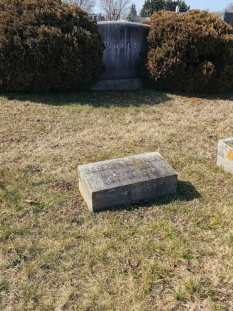 Jesse Sidwell Myers's grave. Photo 2