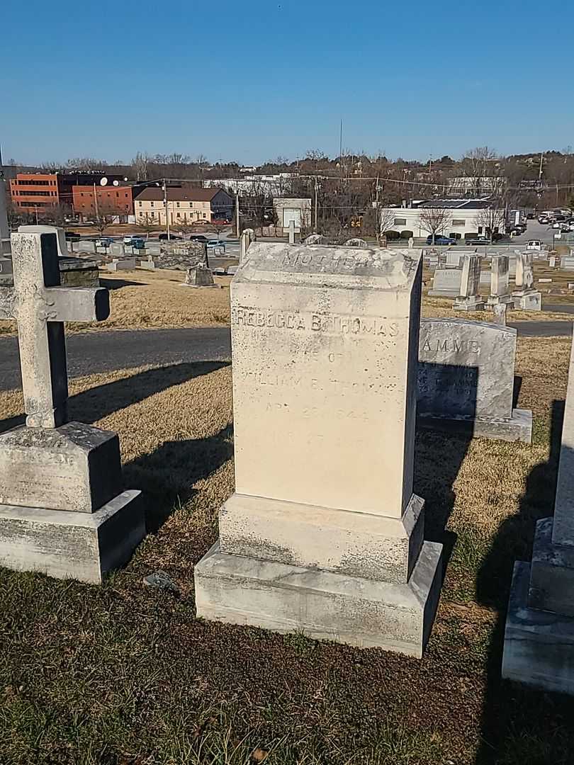 Rebecca B. Thomas's grave. Photo 1