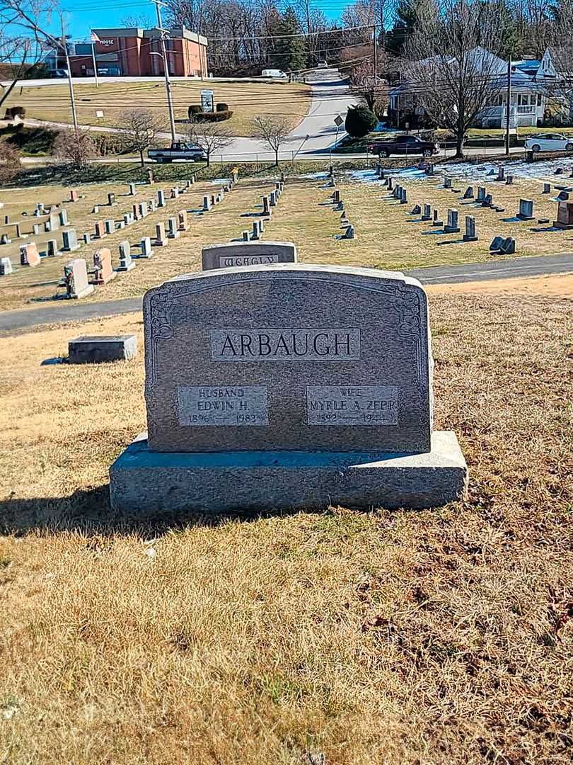 Edwin H. Arbaugh's grave. Photo 2